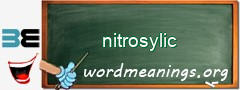 WordMeaning blackboard for nitrosylic